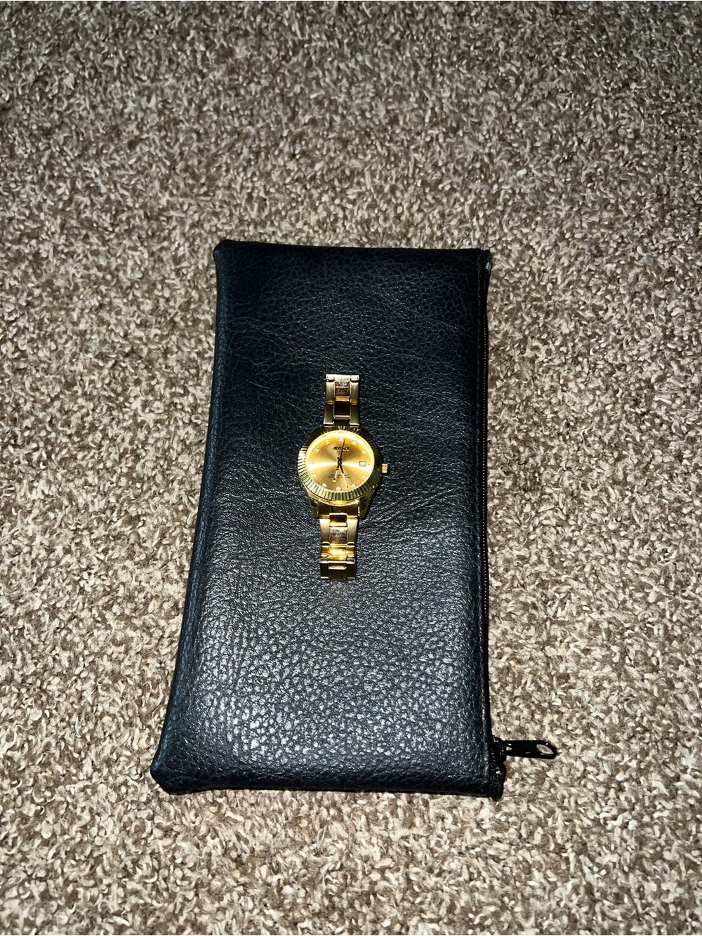 AIYSHI Vintage OG Gold Lab Diamond Stainless Steel Watch